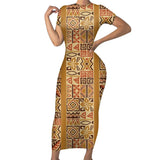 TRIBAL SLIMFIT DRESS