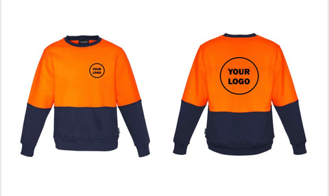 UNISEX HI VIS CREW SWEATSHIRT